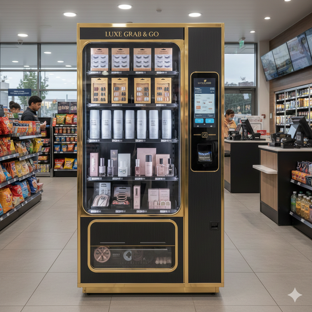 vendemi vending machine onbemande service in een tankstation